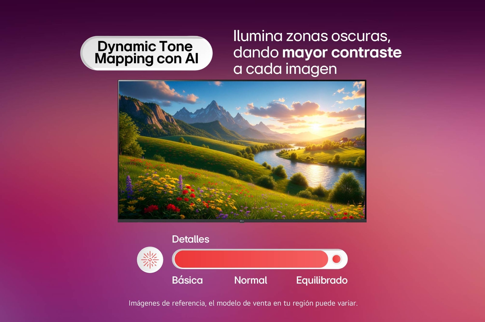 LG NANO 4K UHD AI NU85 para Ultimate Gameplay muestra una escena de juego de acción rápida con un recuadro de comparación que resalta un movimiento más suave, mientras admite hasta 60Hz, VRR, ALLM, HGiG y GeForce NOW.